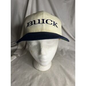 Vintage 1990s Texace Buick Automobiles Hat Cap White Adjustable Large-XL